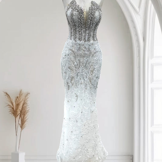 Customized Wedding Gown - Snow White - Detailed with Rhinestones and Crystallize Beading