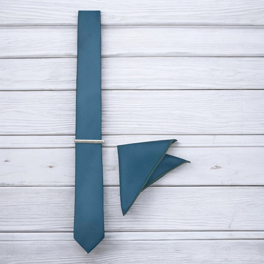 Cobalt Blue   - Istanbul Fashion Slim Tie, Plain Satin