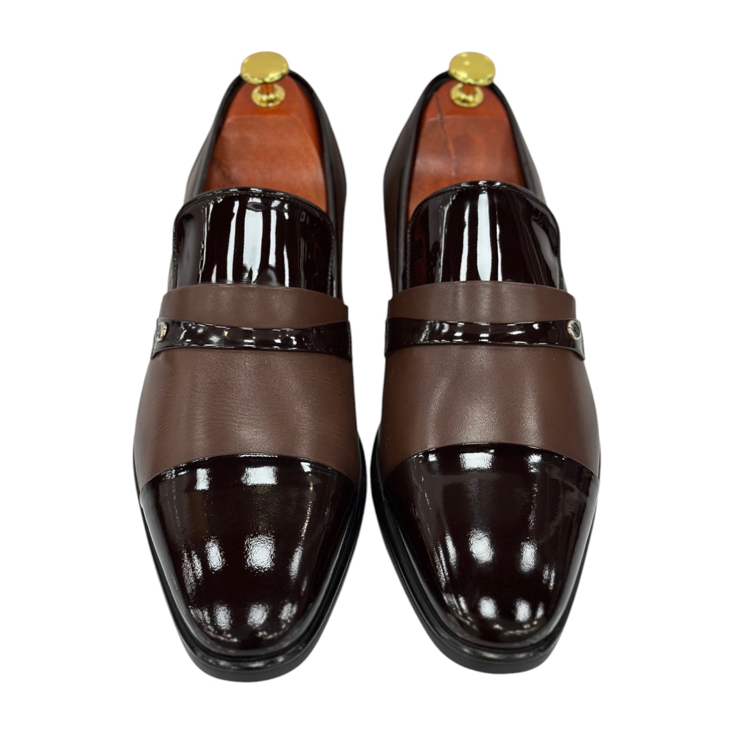 Brown Dress Shoes , Leather with Classy Details - 120501