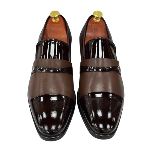 Brown Dress Shoes , Leather with Classy Details - 120501