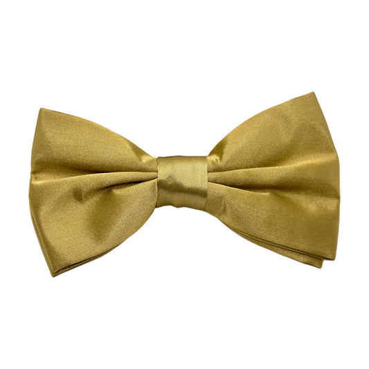 Gold Bow Tie with Adjustable Strap Silky