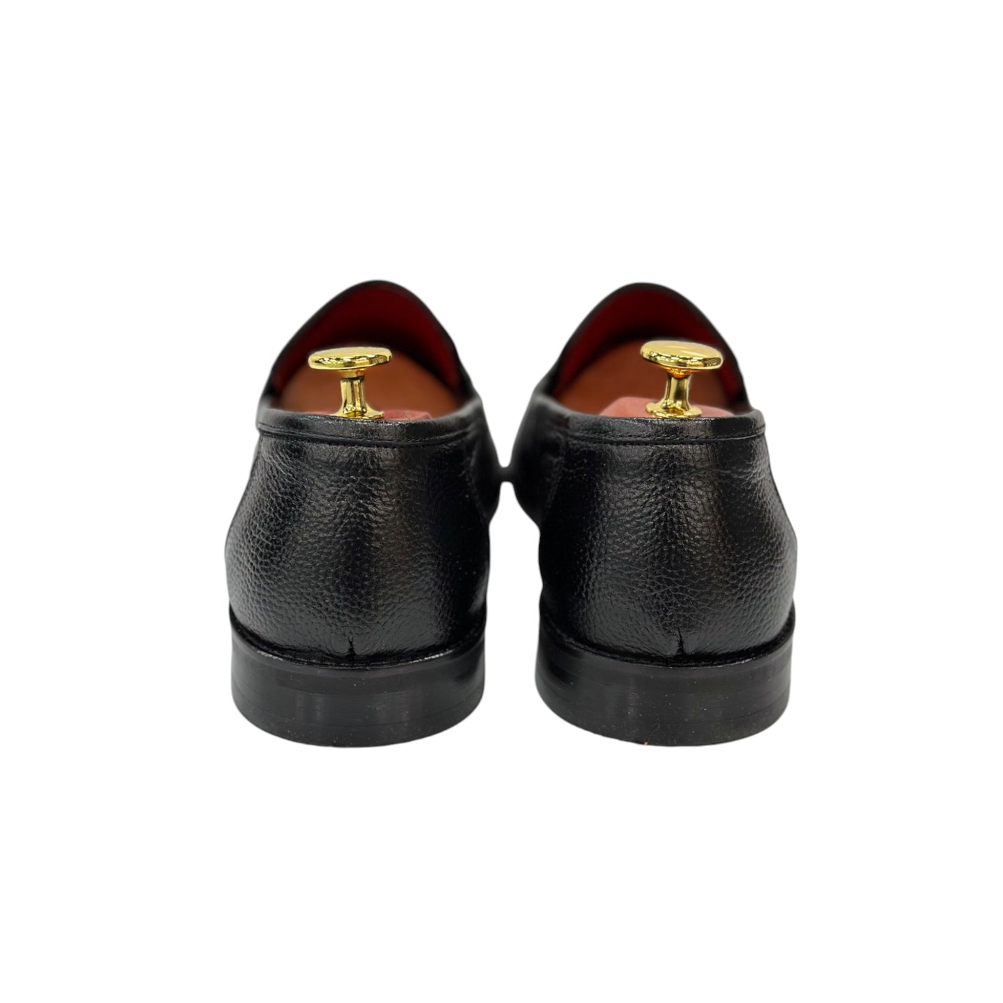 Black Istanbul Fashion by Raad Red Bottom Leather Shoes With Classy Detailing-3045