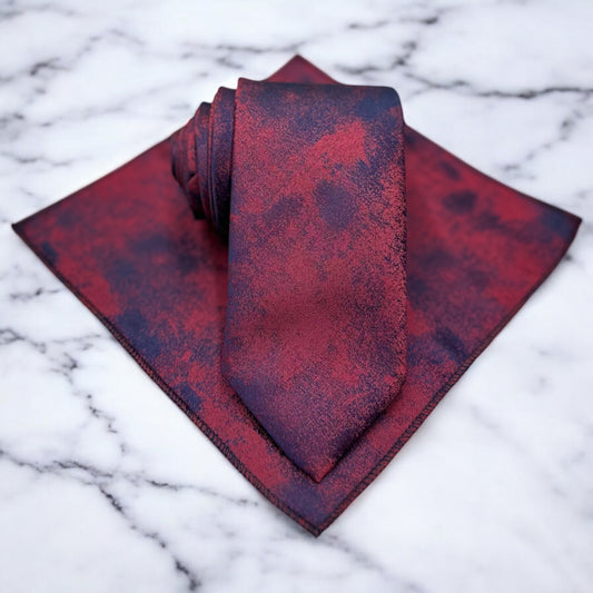 Red and Blue comination  -Istanbul Fashion Tie - Classic Wide