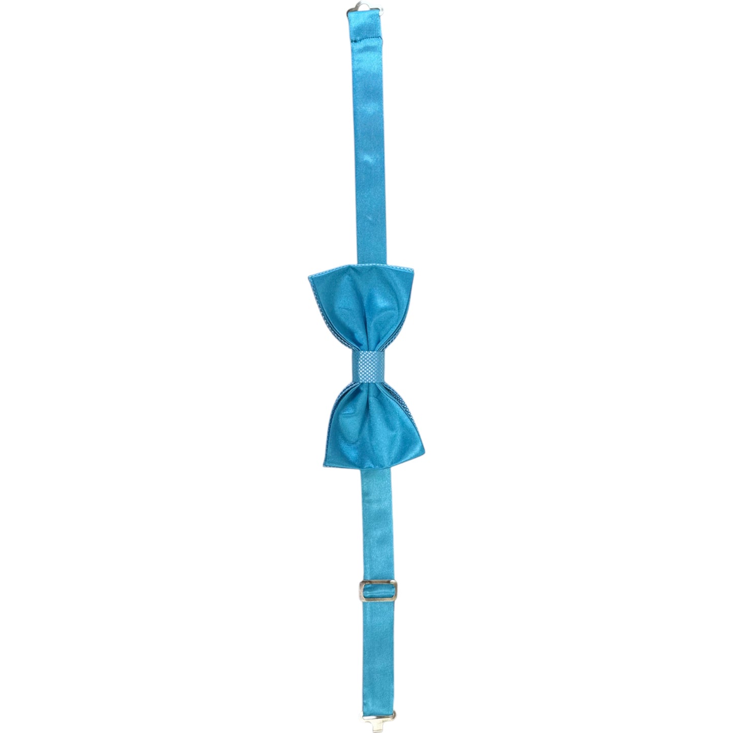 Vibrant Blue Tie with Adjustable Strap - Reversible