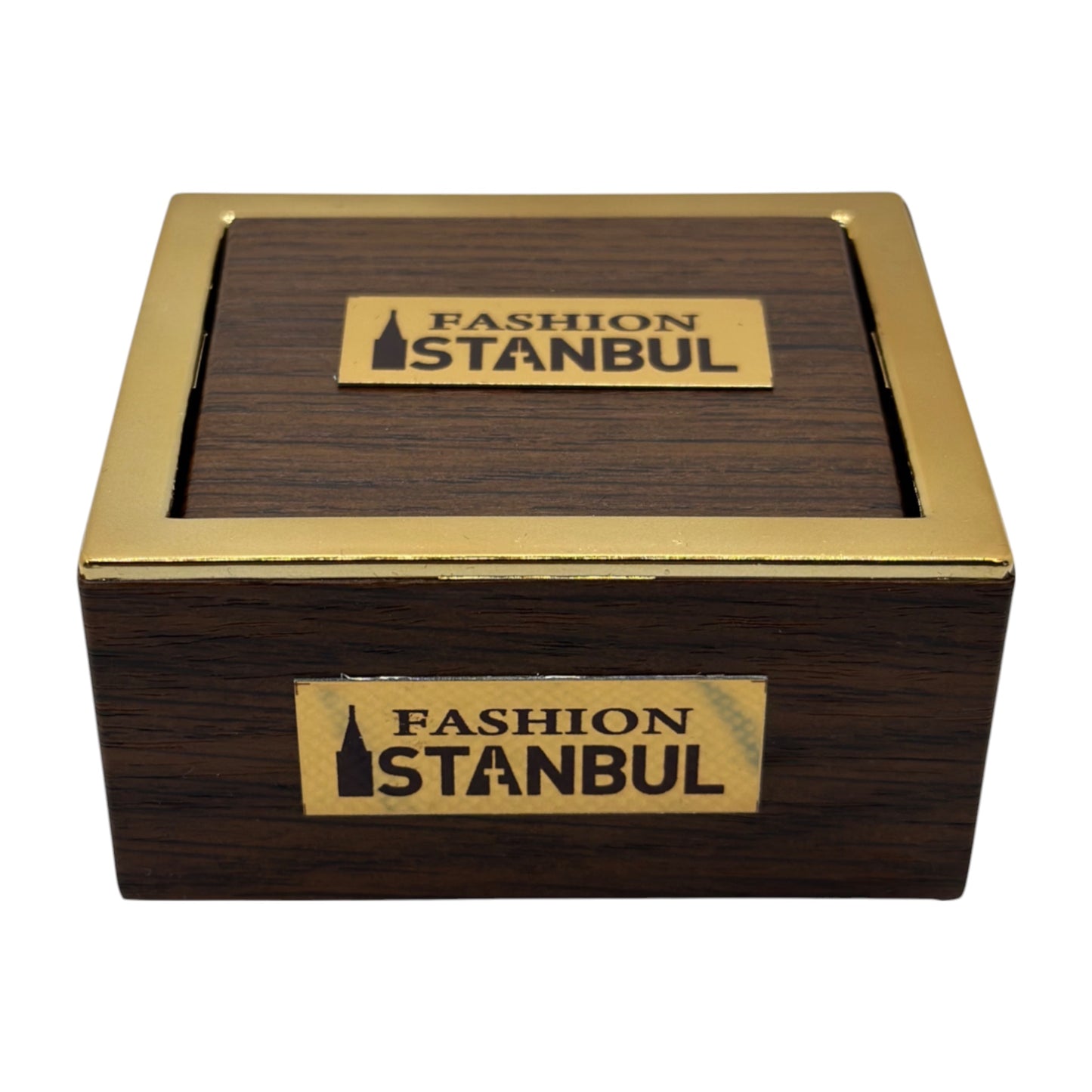 Chrome Round Istanbul Fashion Cufflinks - Gray Interior with Beautiful Details -1