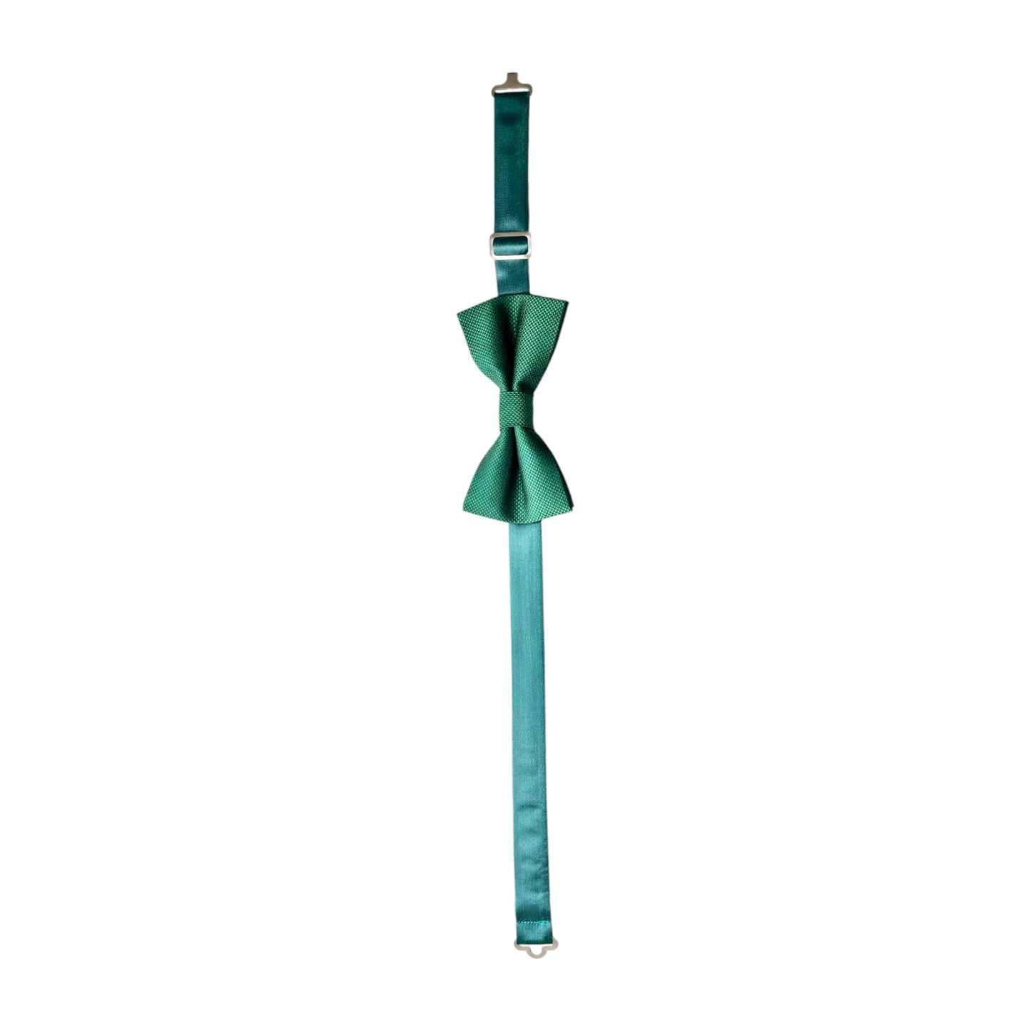 Green Bow Tie with Adjustable Strap-Reversible Model