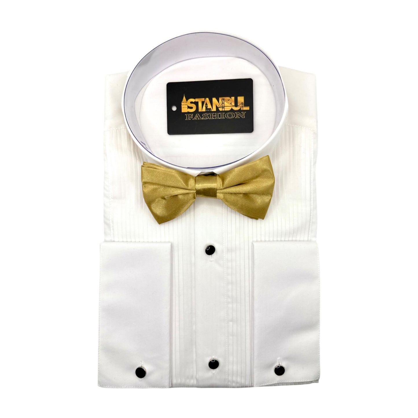 Gold Bow Tie with Adjustable Strap Silky