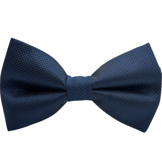 Fashionable  Navy Tie with Adjustable Strap - Reversible