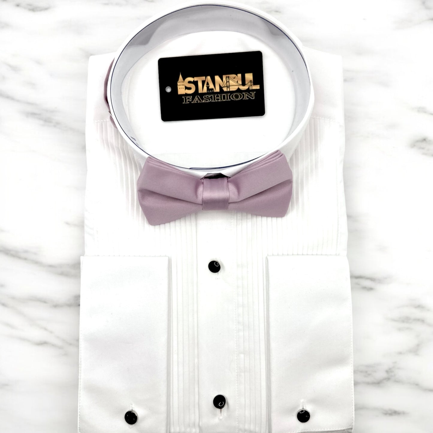 Solid Light Blush Tie with Adjustable Strap