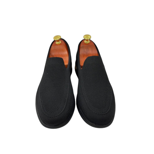 Black Fabric Sneakers-Water resistant Outer Fabric - Lightweight - 305-100-1