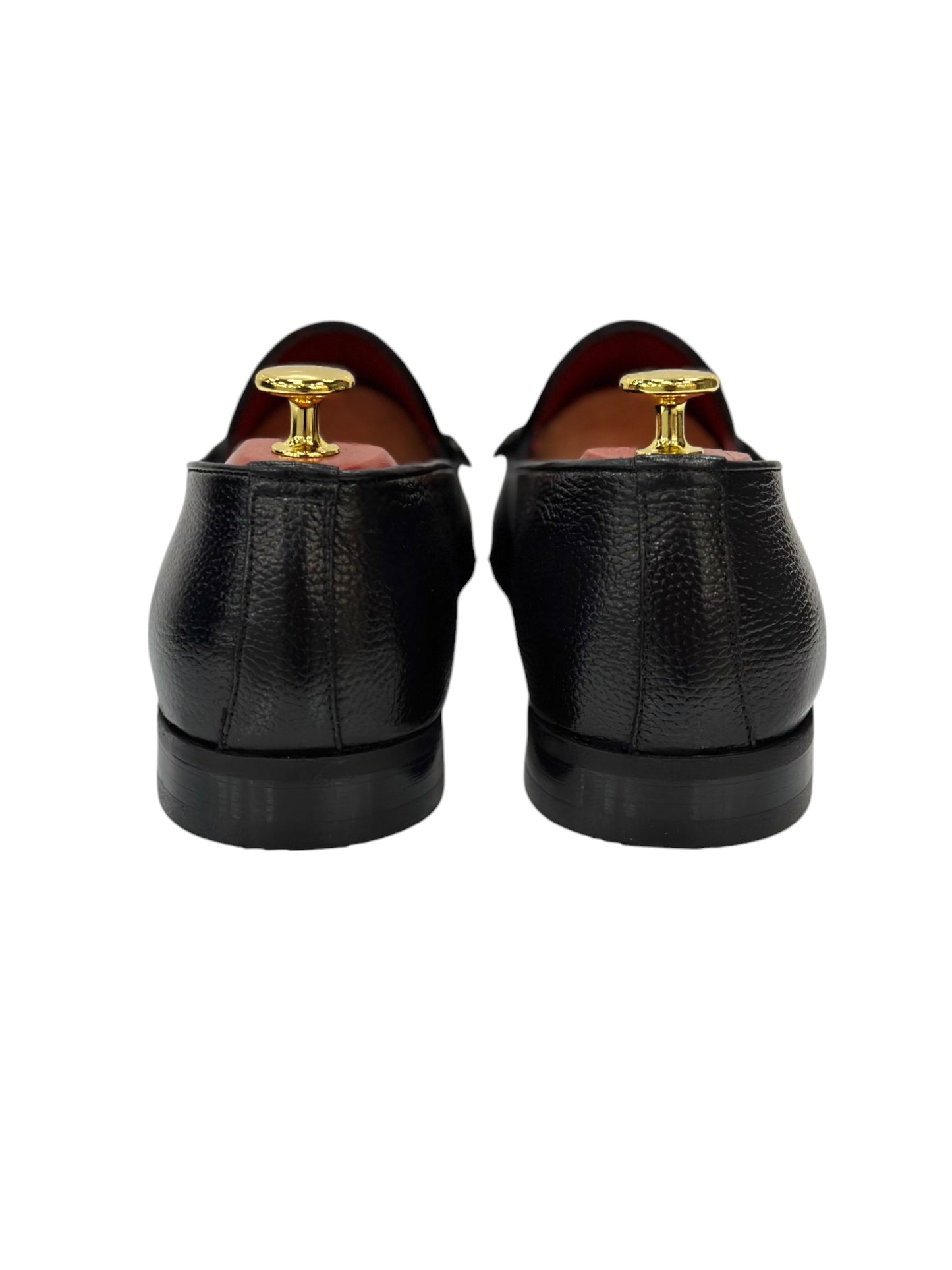 Black Istanbul Fashion by Raad Red Bottom Shoes With Black Rope-1508