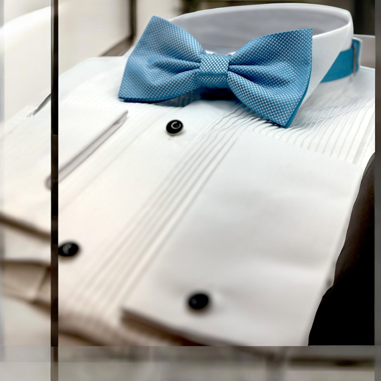 Vibrant Blue Tie with Adjustable Strap - Reversible