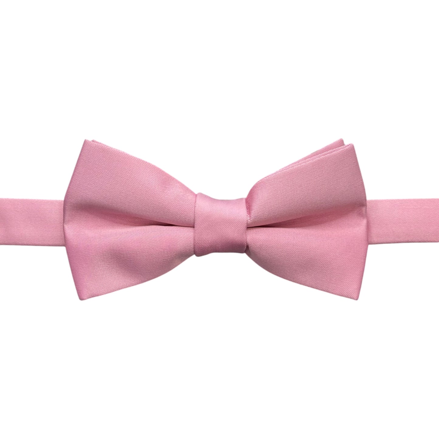 Solid Bubble Pink Tie with Adjustable Strap