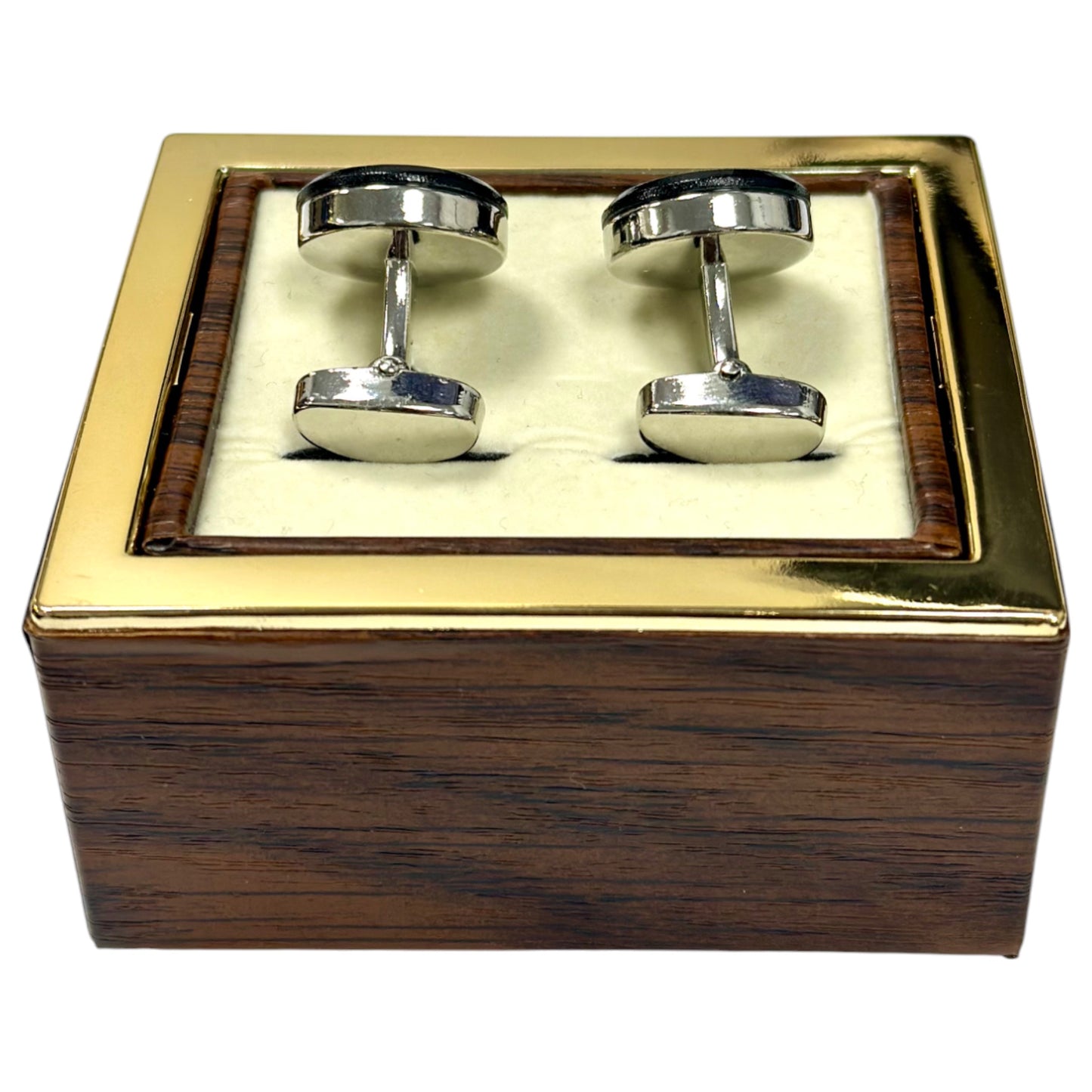 Elegant Combination of Black and Silver Round  Istanbul Fashion Cufflinks  35