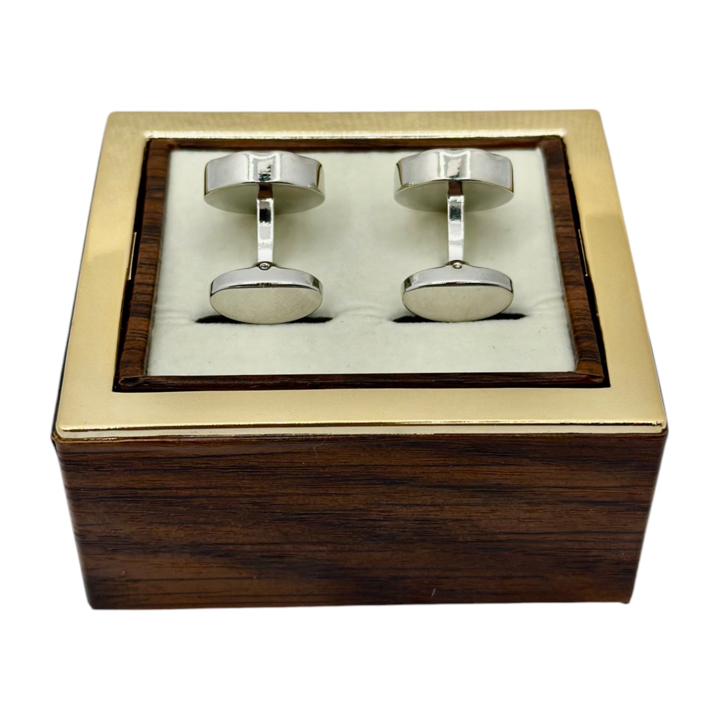 Silver Shiny Round  Round Istanbul Fashion Cufflinks  - 27