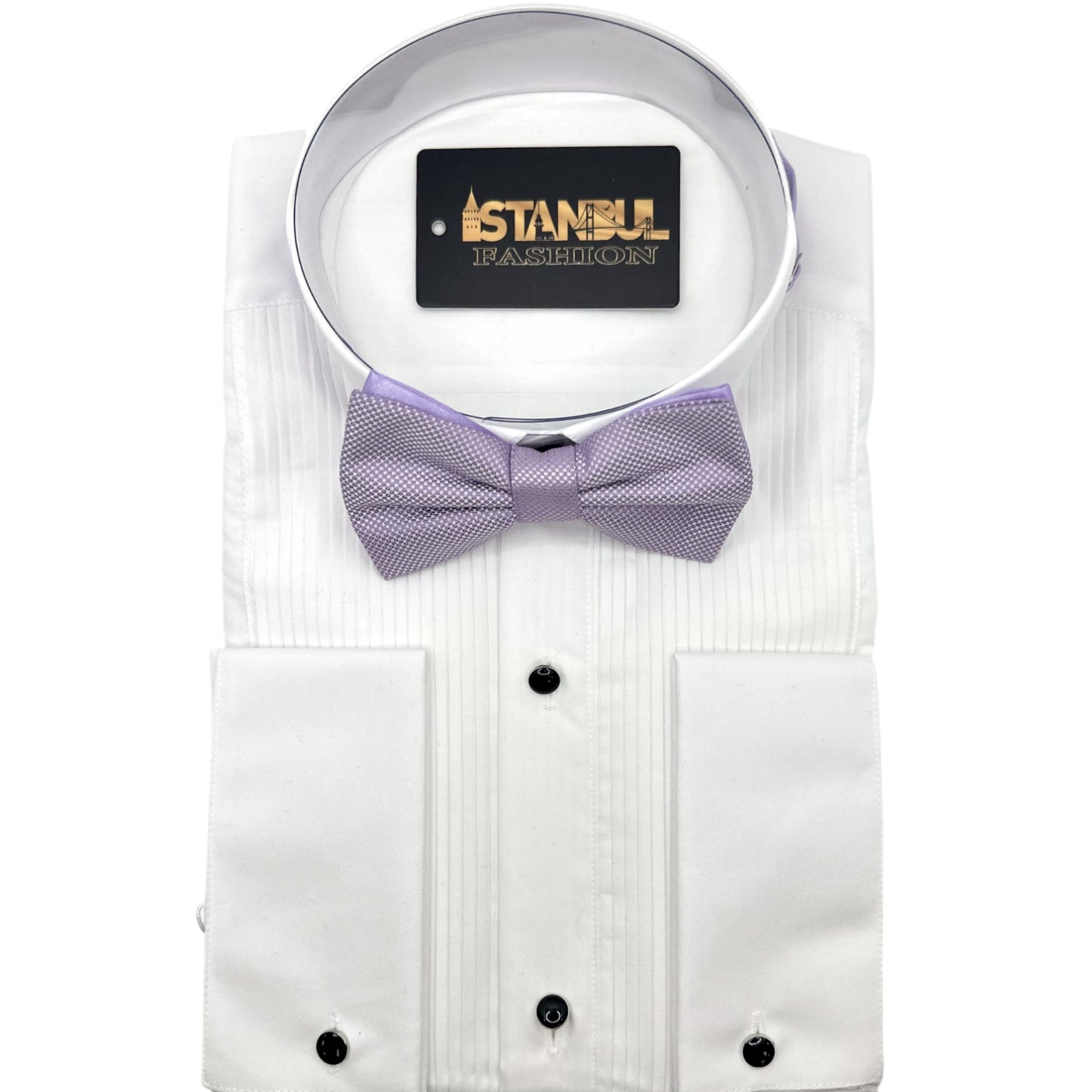 Reversible Lilac Purple Tie with Adjustable Strap