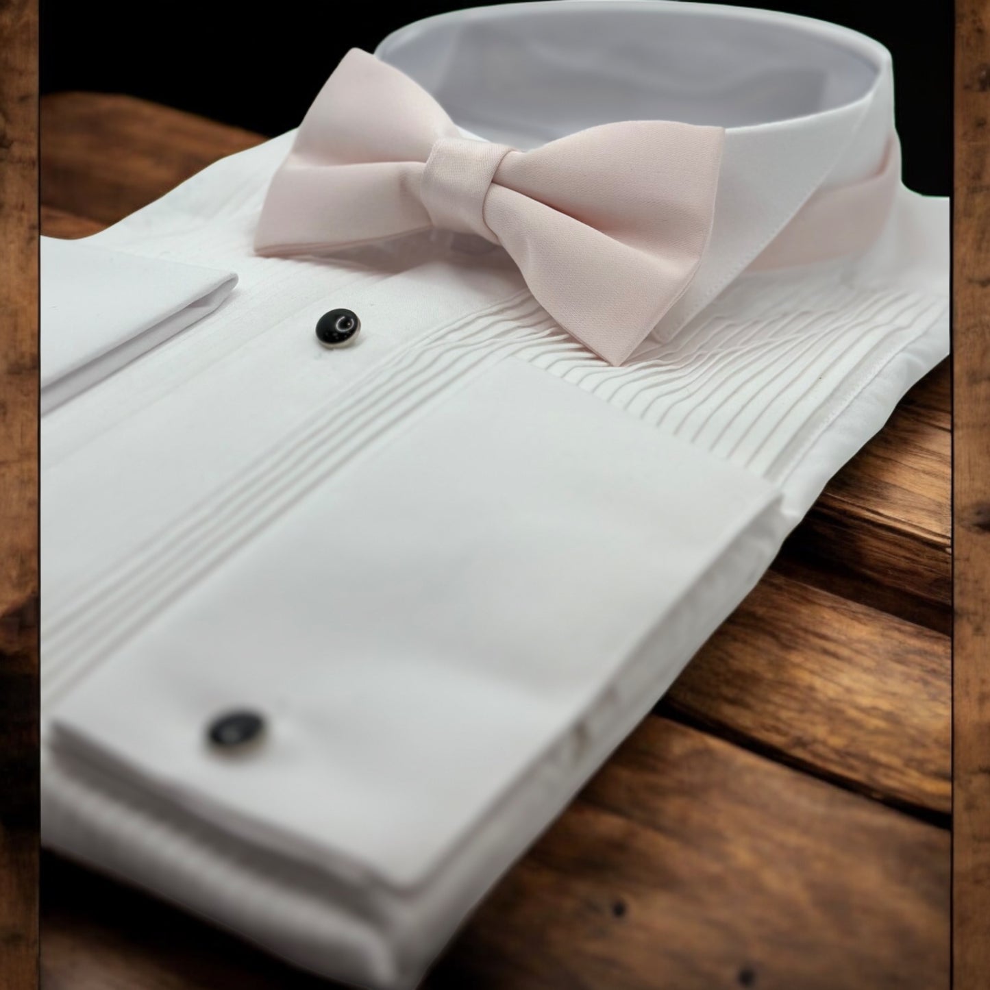Naked Cream Blush Satin  Tie with Adjustable Strap