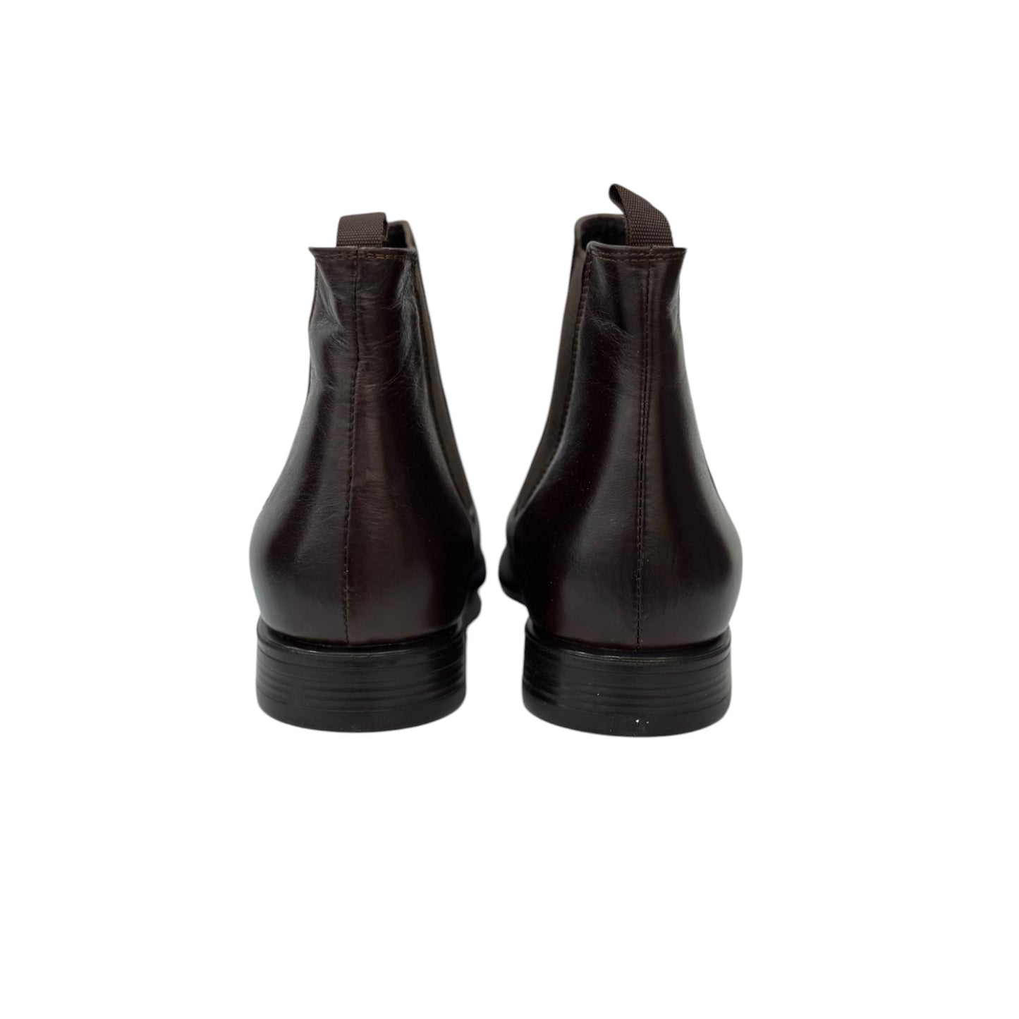 Chocolate Brown-Ankle Boots-Made with Highest Quality Leather-Detailed sides-77 B7158