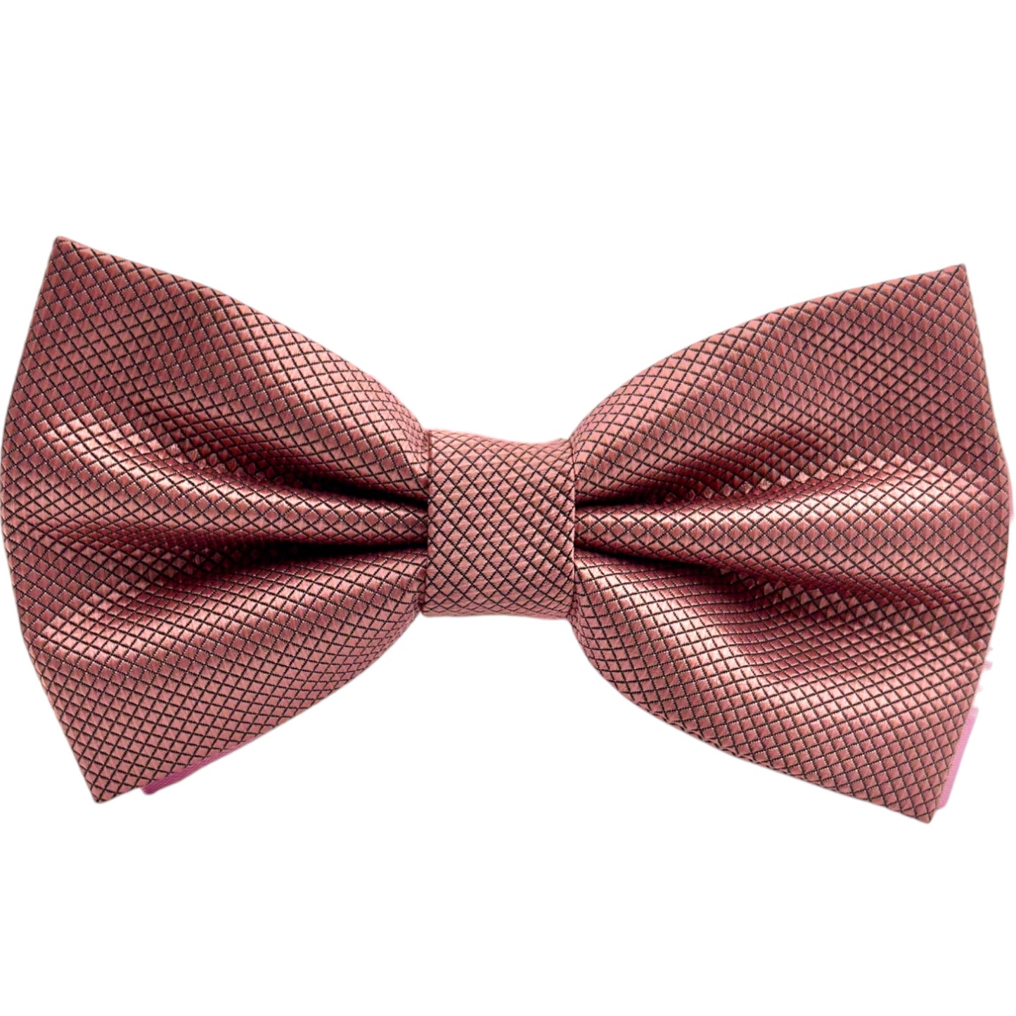 Rose Pink Satin Tie with Adjustable Strap -Reversible