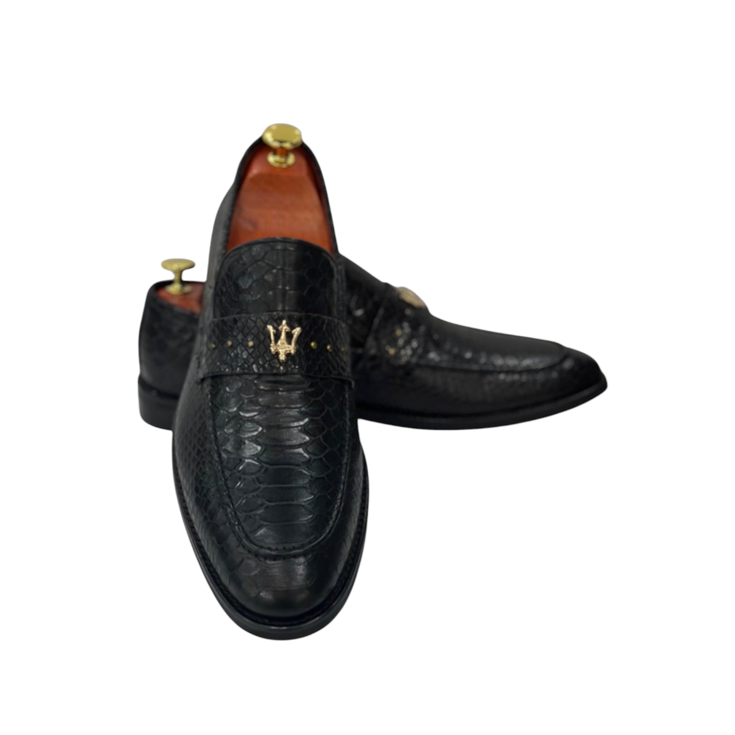 Black Istanbul Fashion by Raad Red Bottom Shoes With Maserati Logo-1997