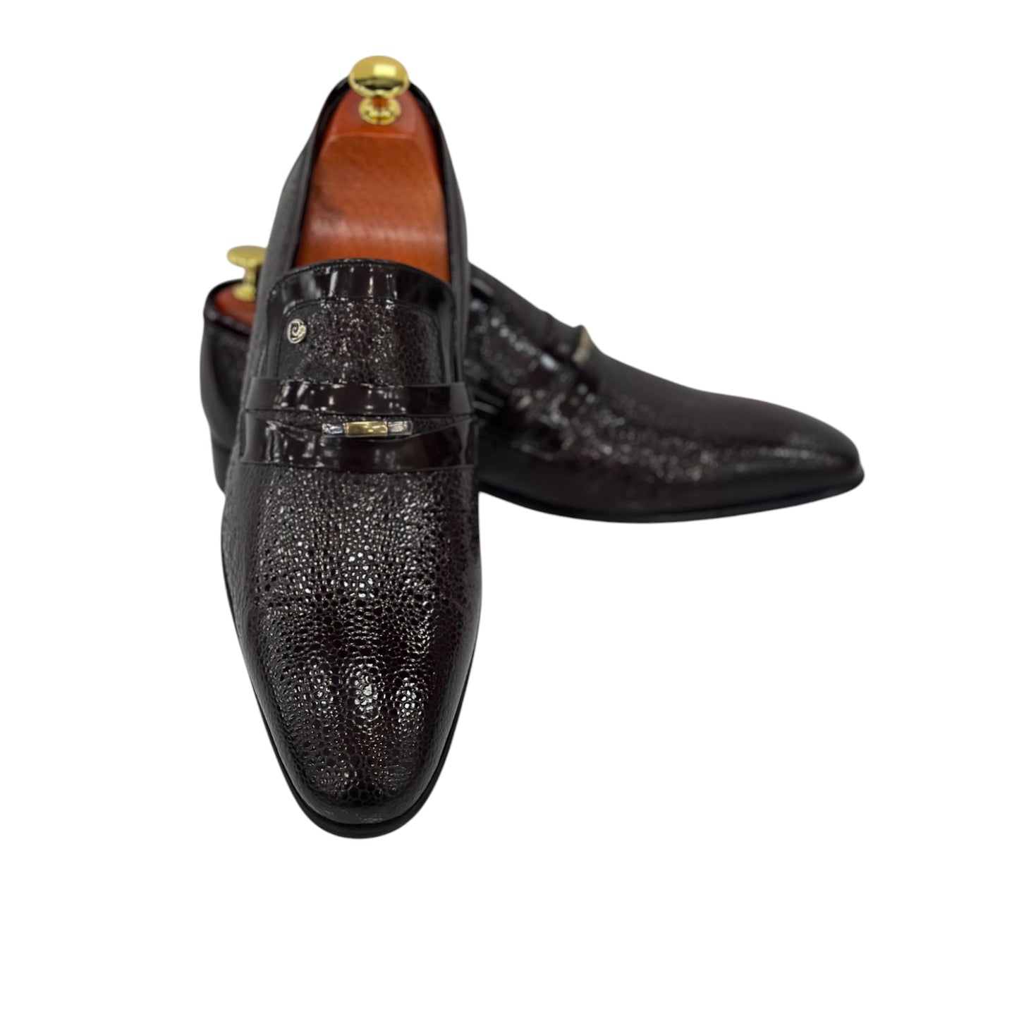 Dark Wine Burgundy Shiny Finish-Dress Shoes-120514