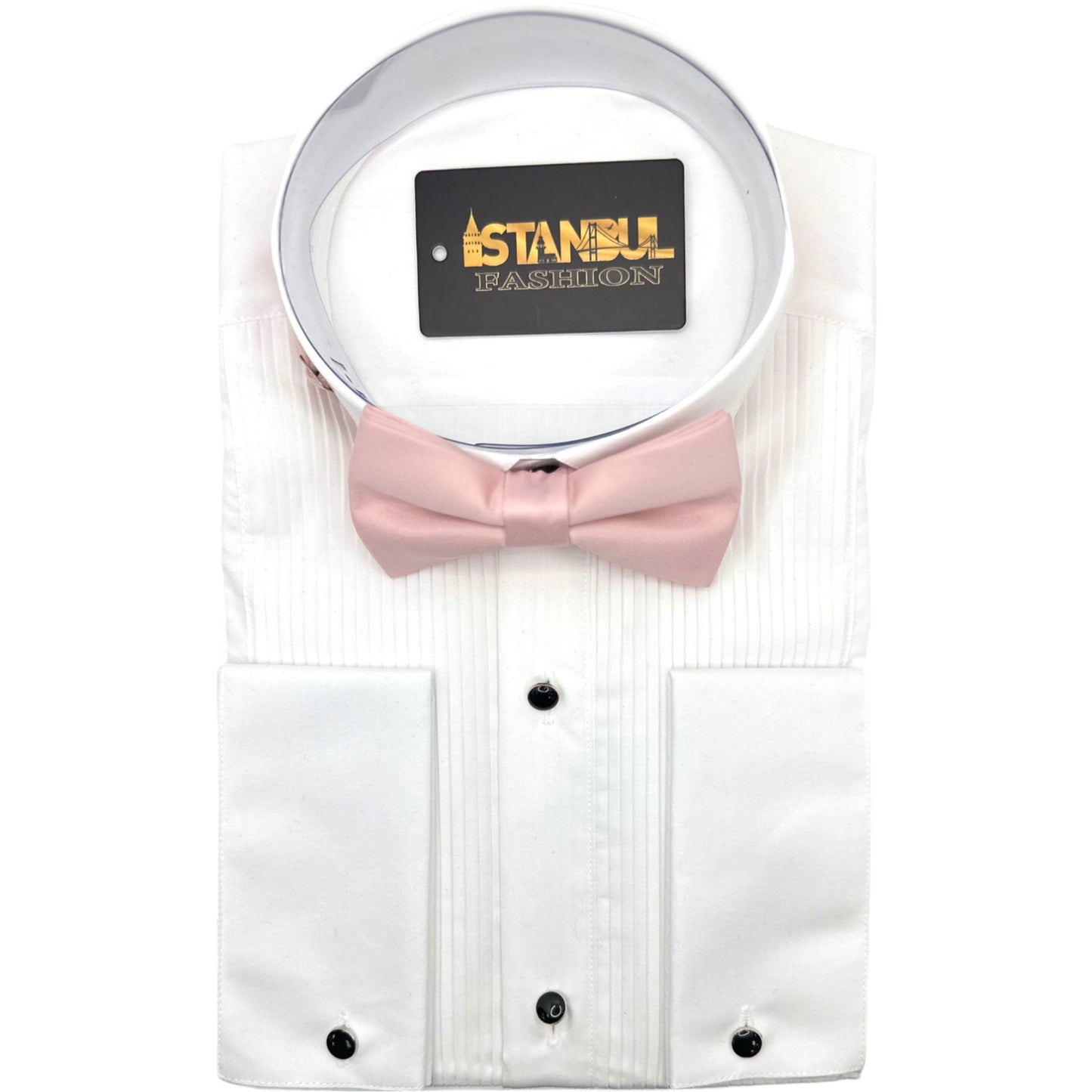 Satin Light Dusty Pink Tie with Adjustable Strap