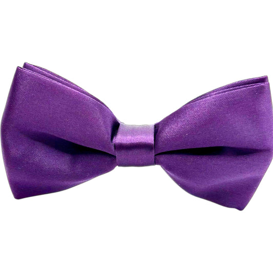 Royal Purple Satin  Tie with Adjustable Strap