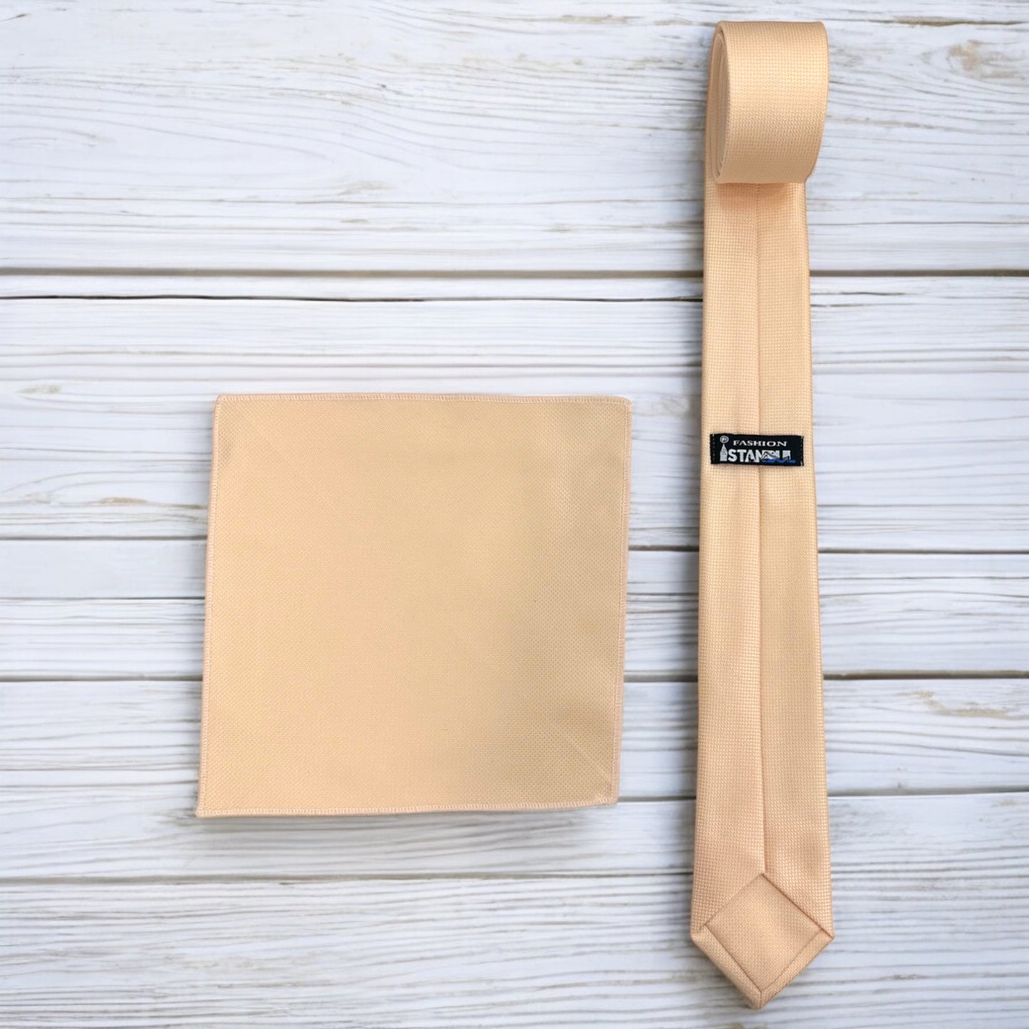 Lightest Orange  - Istanbul Fashion  Tie, Textured Fabric