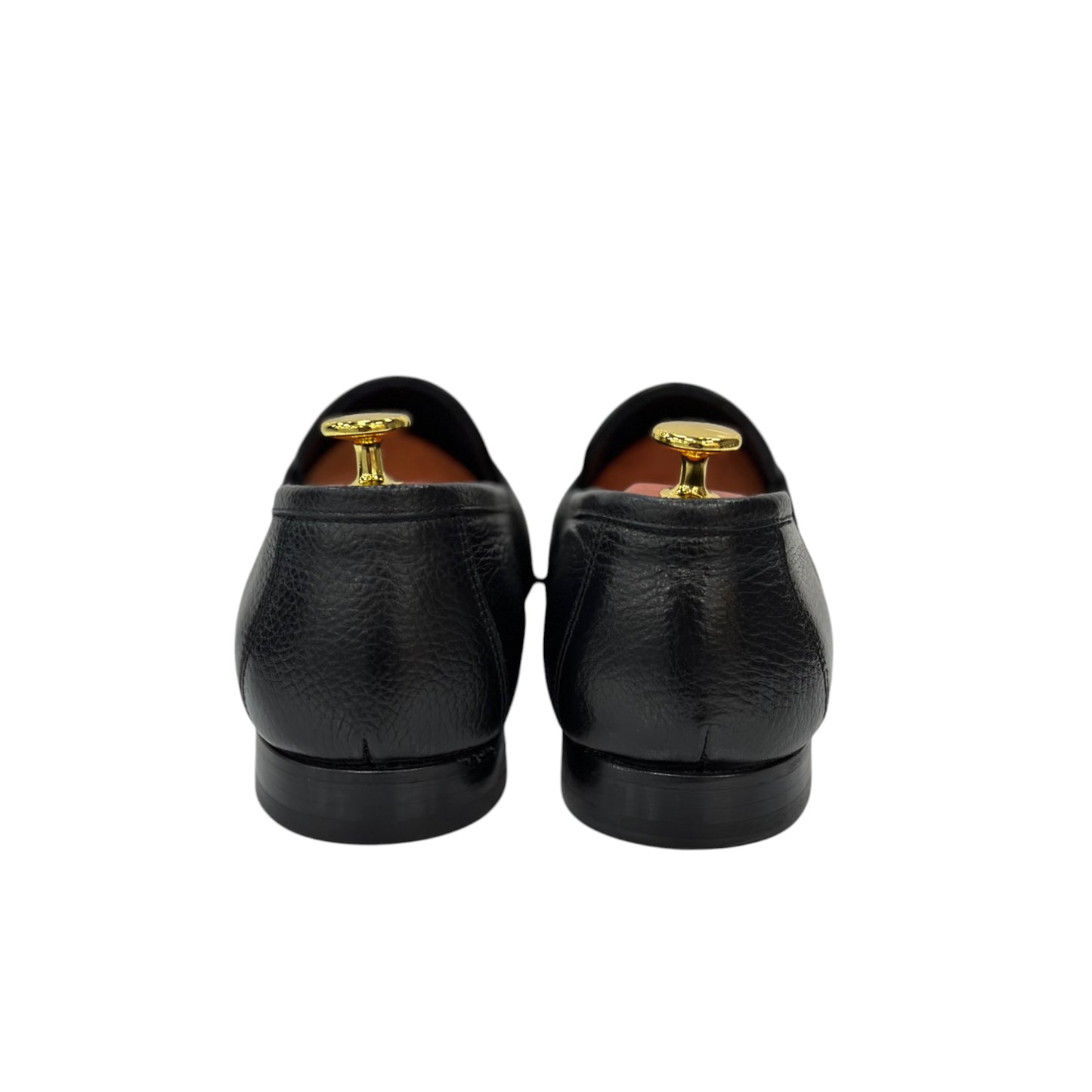 Elegant Black Detailed Leather dress Shoes-Matt Finish Details-296-4990