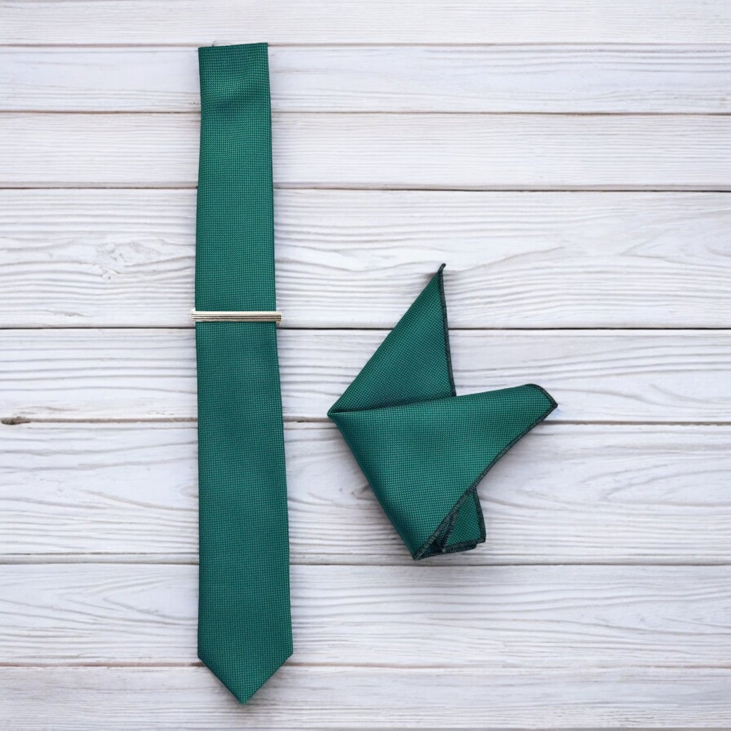Dark Green  with Darker Lines- Istanbul Fashion Slim Tie, Textured Fabric