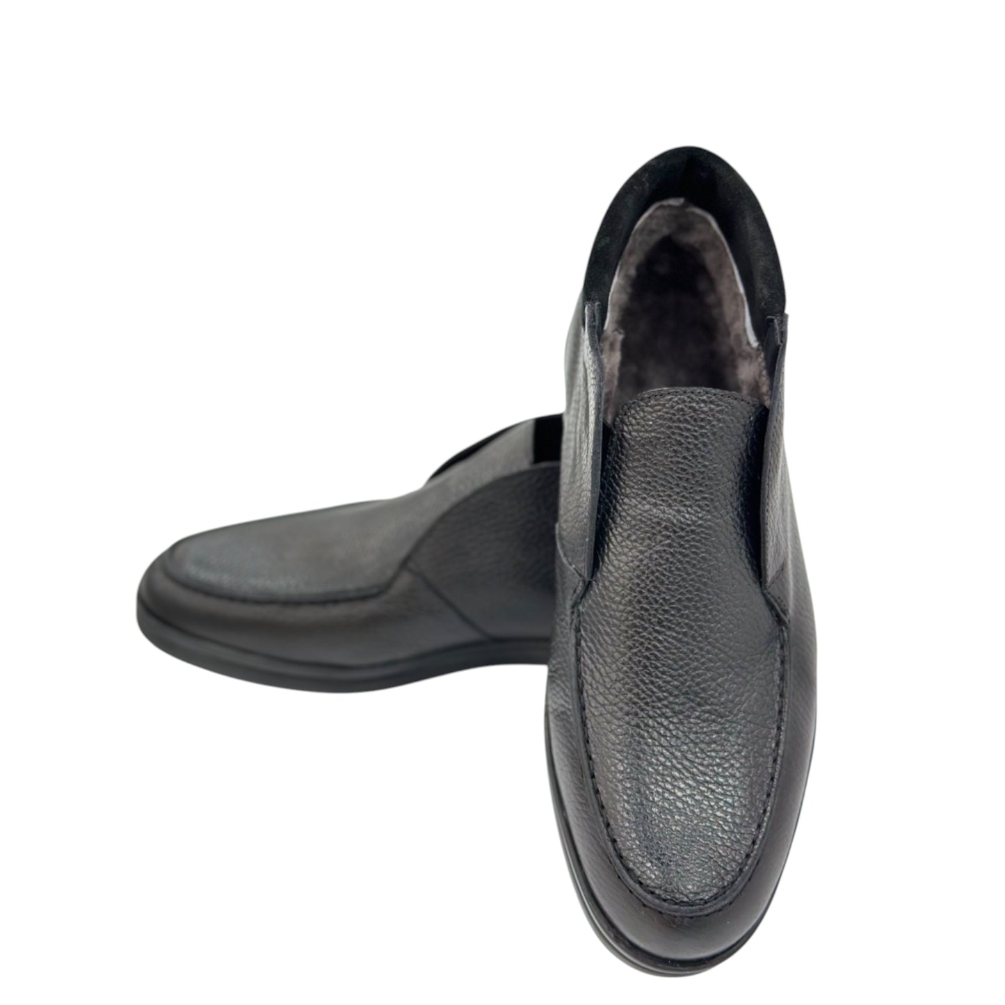 Black Istanbul Fashion by Raad Fury Ankle Boots with Unique Leather-B5449