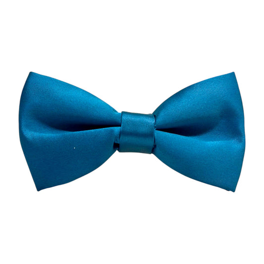 Sapphire Blue Bow Tie with Adjustable Strap  Silky