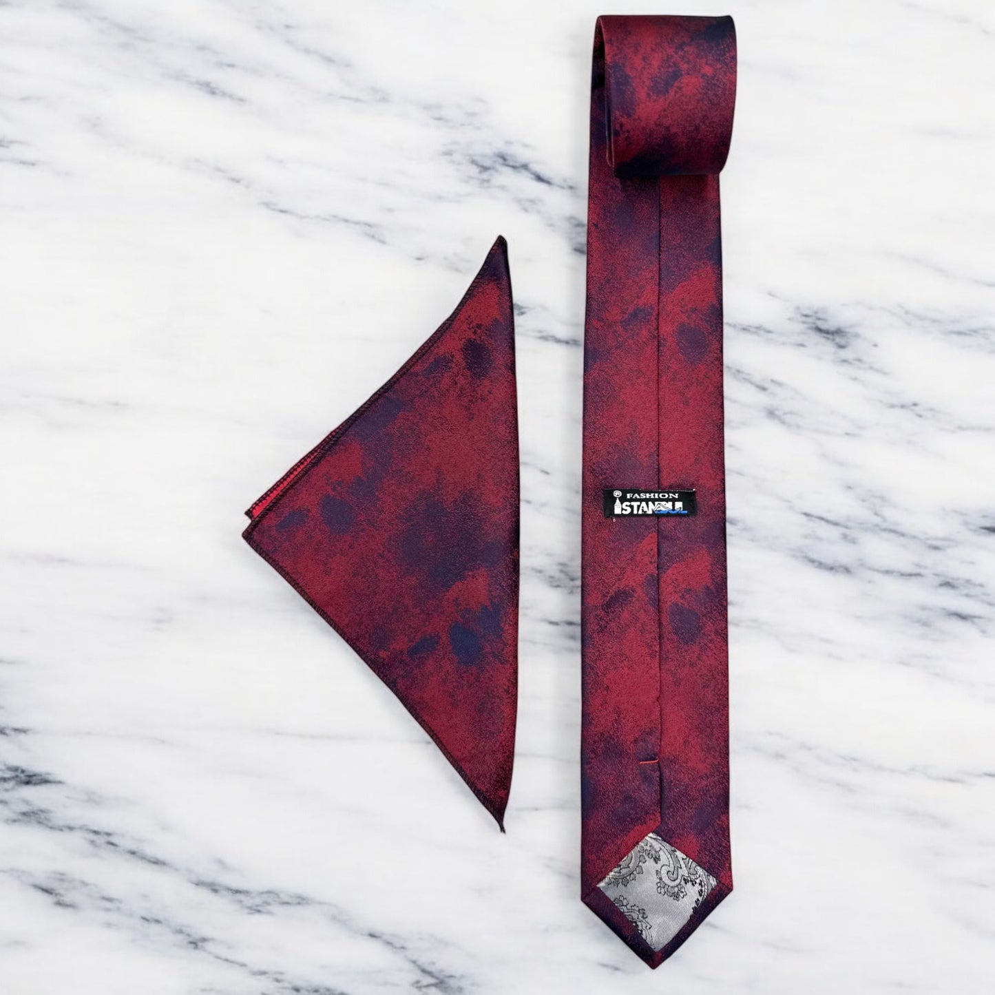 Red and Blue comination  -Istanbul Fashion Tie - Classic Wide