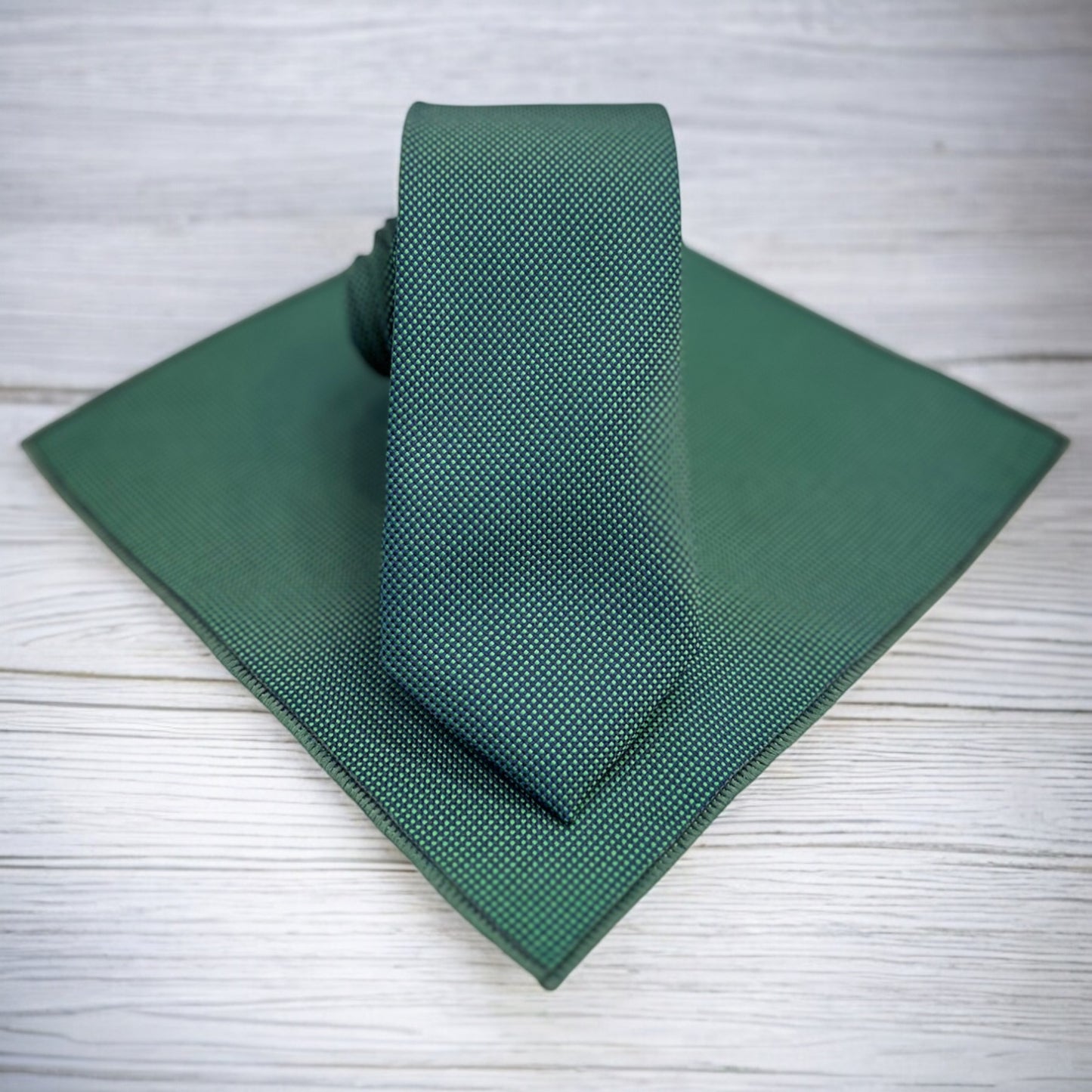 Tree Green - Istanbul Fashion Slim Tie, Textured Fabric