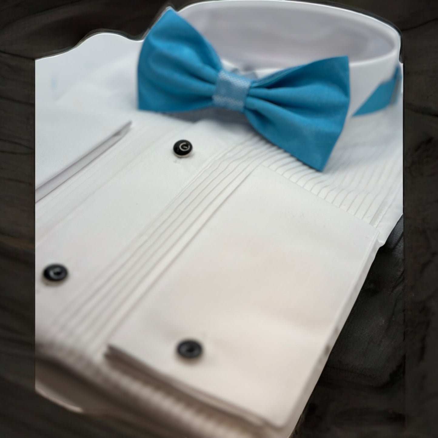 Vibrant Blue Tie with Adjustable Strap - Reversible