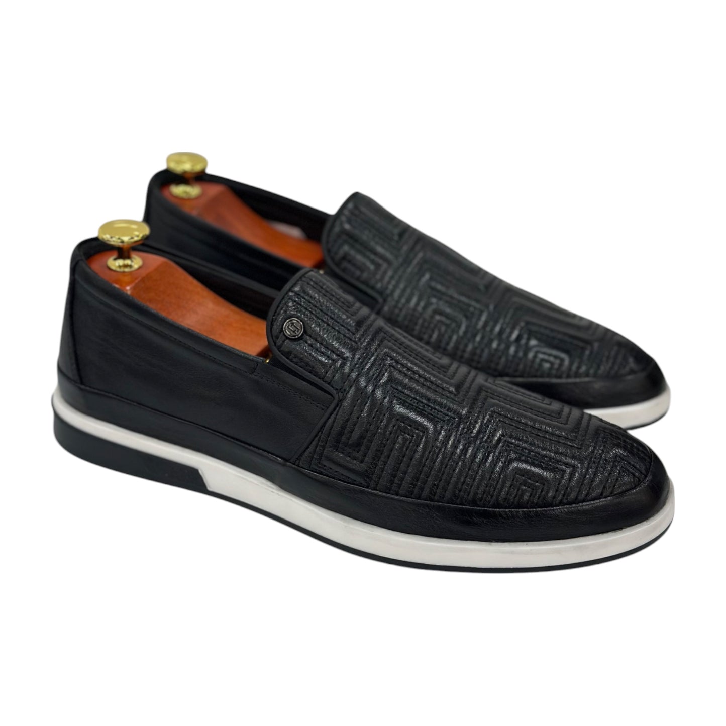 Black-Shiny Finish-Luxury Design  and exterior Real Leather-165 1944-1
