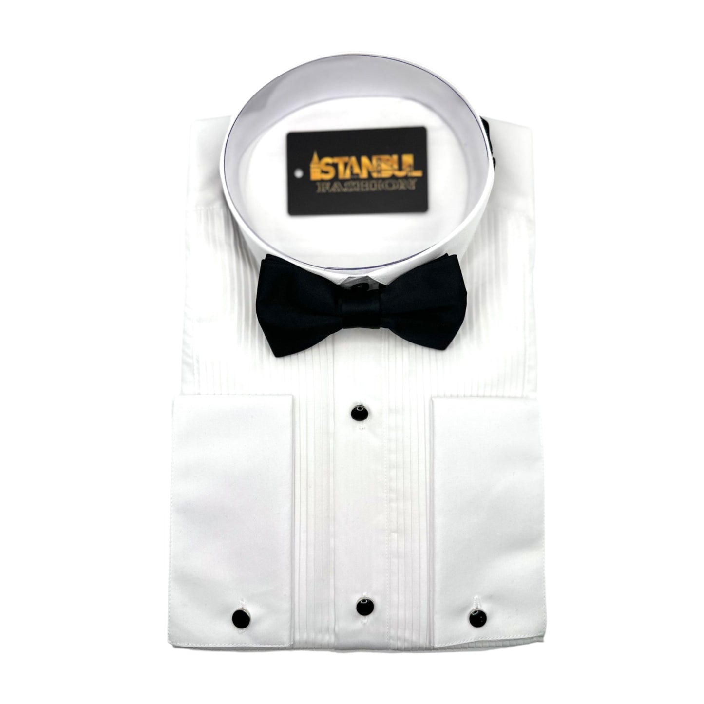 Black Bow Tie with Adjustable Strap-Reversible  Mat Fabric