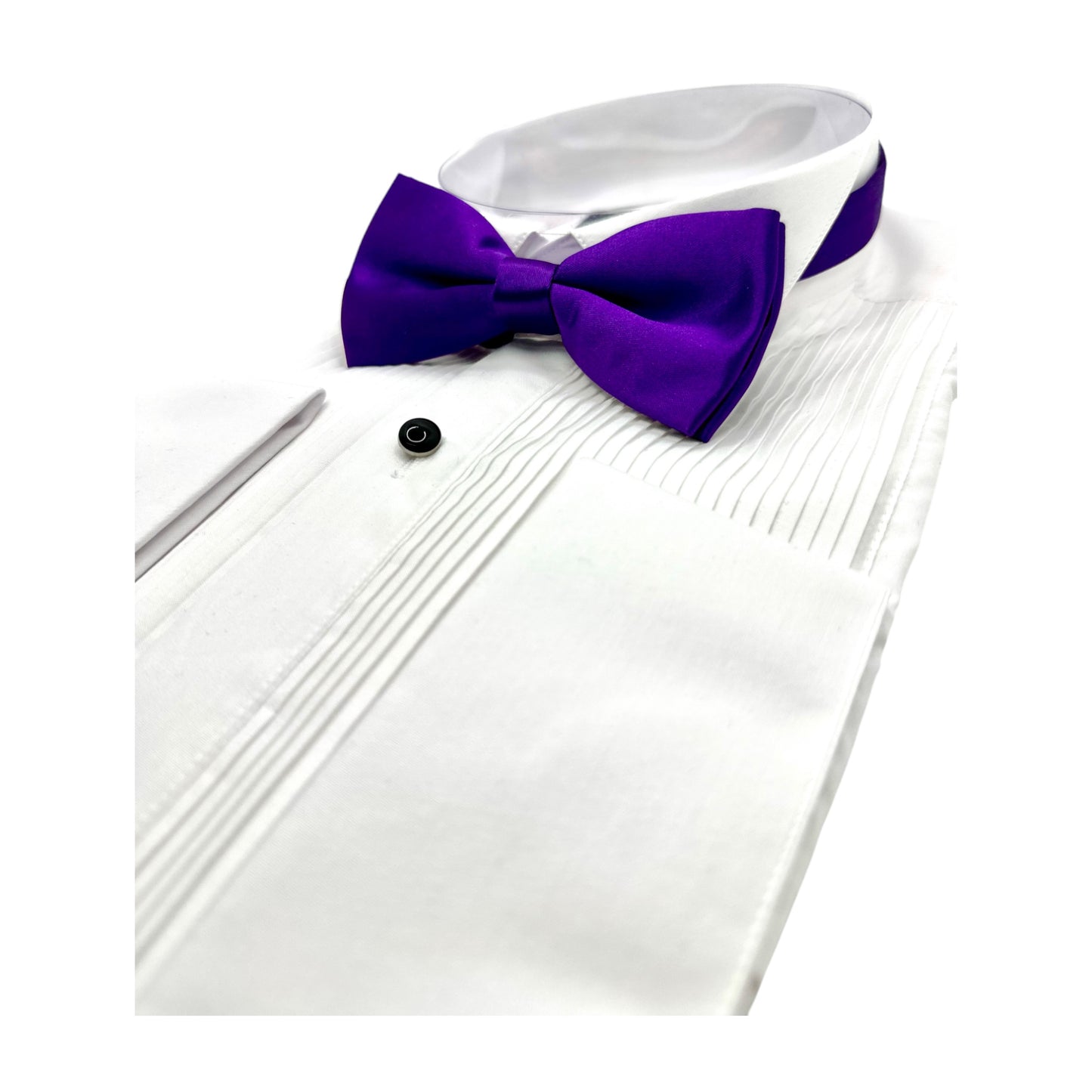 Purple Bow Tie with Adjustable Strap  Silky