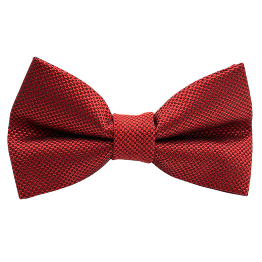 Hot Red Tie with Adjustable Strap - Reversible