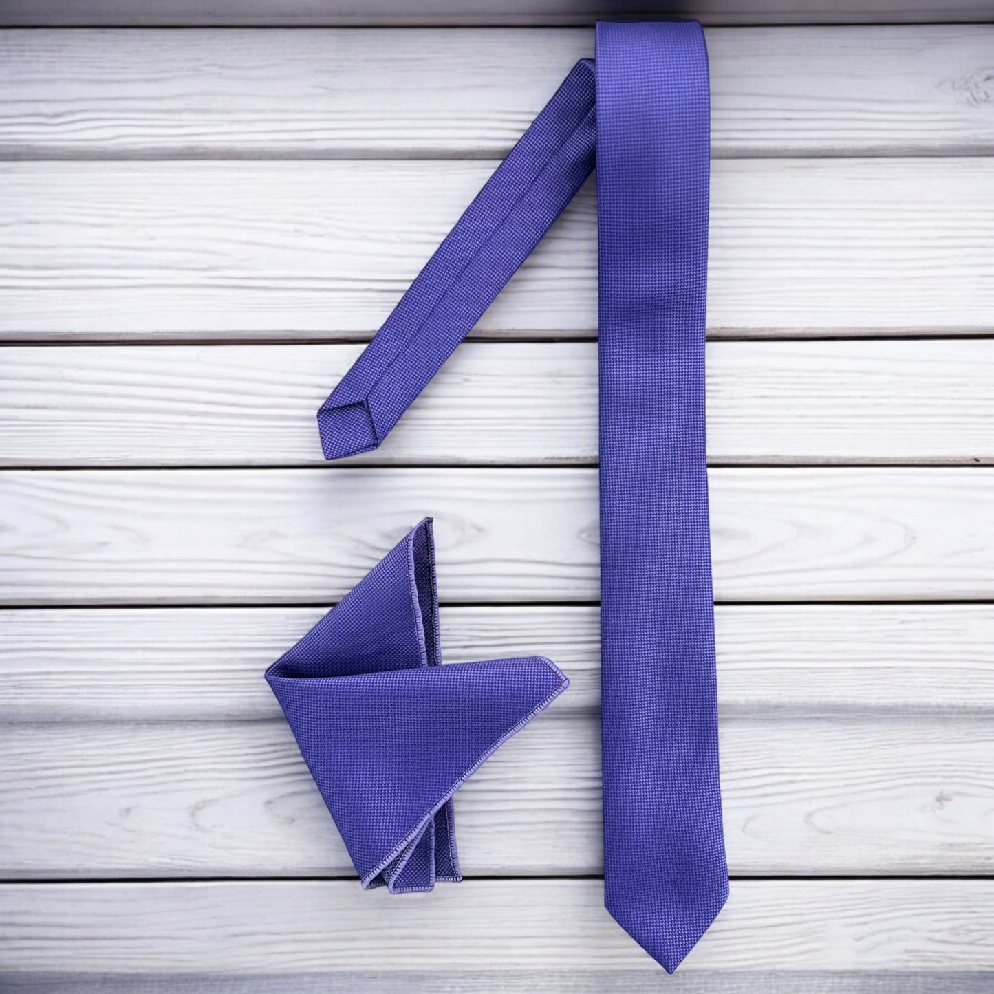 Classic Purple - Istanbul Fashion Slim Tie, Textured Fabric