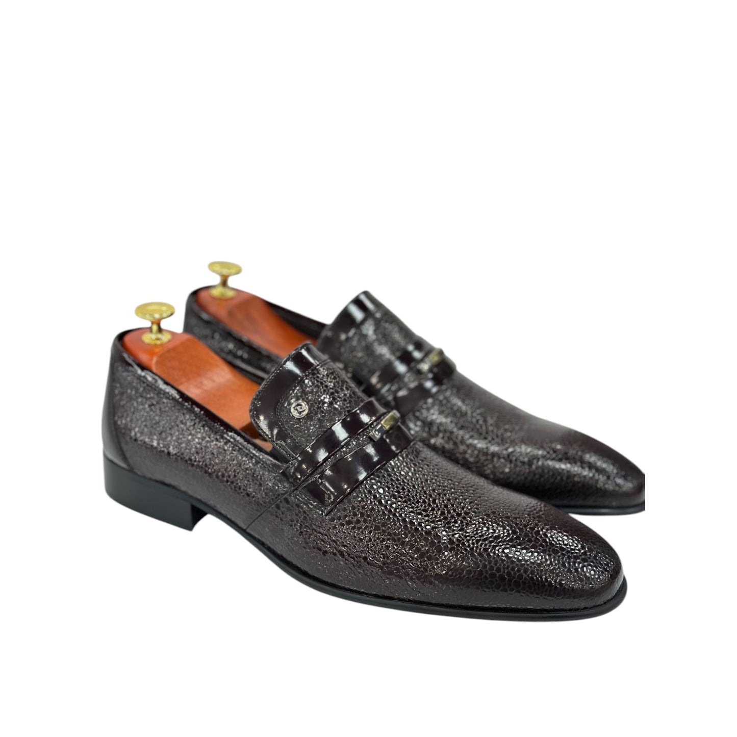 Dark Wine Burgundy Shiny Finish-Dress Shoes-120514