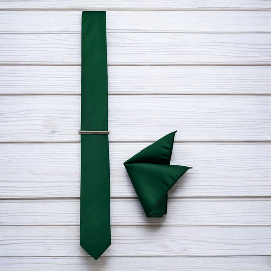 Royal Green - Istanbul Fashion Slim Tie, Plain Satin